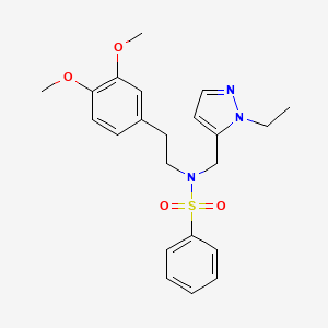 N~1~-(3,4-DIMETHOXYPHENETHYL)-N~1~-[(1-ETHYL-1H-PYRAZOL-5-YL)METHYL]-1-BENZENESULFONAMIDE