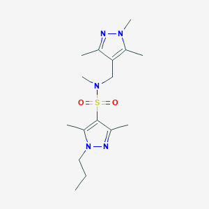 N~4~,3,5-TRIMETHYL-1-PROPYL-N~4~-[(1,3,5-TRIMETHYL-1H-PYRAZOL-4-YL)METHYL]-1H-PYRAZOLE-4-SULFONAMIDE