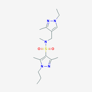 N~4~-[(1-ETHYL-3-METHYL-1H-PYRAZOL-4-YL)METHYL]-N~4~,3,5-TRIMETHYL-1-PROPYL-1H-PYRAZOLE-4-SULFONAMIDE