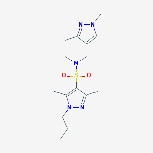 N~4~-[(1,3-DIMETHYL-1H-PYRAZOL-4-YL)METHYL]-N~4~,3,5-TRIMETHYL-1-PROPYL-1H-PYRAZOLE-4-SULFONAMIDE