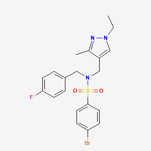 4-BROMO-N~1~-[(1-ETHYL-3-METHYL-1H-PYRAZOL-4-YL)METHYL]-N~1~-(4-FLUOROBENZYL)-1-BENZENESULFONAMIDE