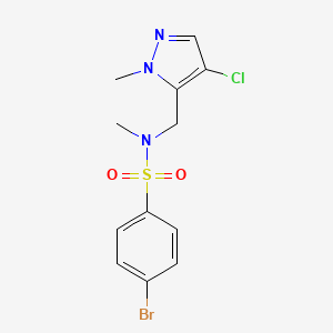 4-BROMO-N~1~-[(4-CHLORO-1-METHYL-1H-PYRAZOL-5-YL)METHYL]-N~1~-METHYL-1-BENZENESULFONAMIDE