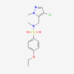 N~1~-[(4-CHLORO-1-METHYL-1H-PYRAZOL-5-YL)METHYL]-4-ETHOXY-N~1~-METHYL-1-BENZENESULFONAMIDE