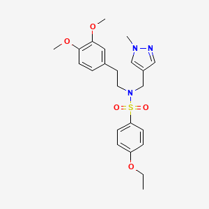 molecular formula C23H29N3O5S B4348098 N~1~-(3,4-DIMETHOXYPHENETHYL)-4-ETHOXY-N~1~-[(1-METHYL-1H-PYRAZOL-4-YL)METHYL]-1-BENZENESULFONAMIDE 