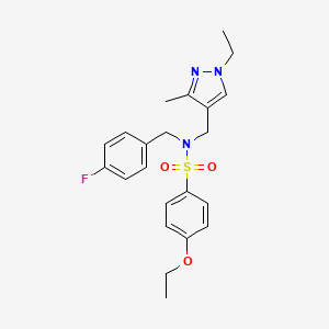 4-ETHOXY-N~1~-[(1-ETHYL-3-METHYL-1H-PYRAZOL-4-YL)METHYL]-N~1~-(4-FLUOROBENZYL)-1-BENZENESULFONAMIDE