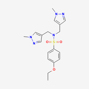 4-ethoxy-N,N-bis[(1-methyl-1H-pyrazol-4-yl)methyl]benzenesulfonamide