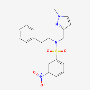 N~1~-[(1-METHYL-1H-PYRAZOL-3-YL)METHYL]-3-NITRO-N~1~-PHENETHYL-1-BENZENESULFONAMIDE