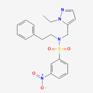 N~1~-[(1-ETHYL-1H-PYRAZOL-5-YL)METHYL]-3-NITRO-N~1~-PHENETHYL-1-BENZENESULFONAMIDE