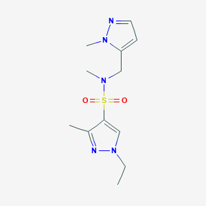 1-ETHYL-N~4~,3-DIMETHYL-N~4~-[(1-METHYL-1H-PYRAZOL-5-YL)METHYL]-1H-PYRAZOLE-4-SULFONAMIDE