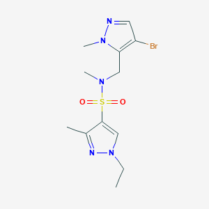 N~4~-[(4-BROMO-1-METHYL-1H-PYRAZOL-5-YL)METHYL]-1-ETHYL-N~4~,3-DIMETHYL-1H-PYRAZOLE-4-SULFONAMIDE