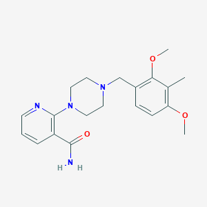 molecular formula C20H26N4O3 B4348151 2-[4-(2,4-dimethoxy-3-methylbenzyl)piperazin-1-yl]nicotinamide 