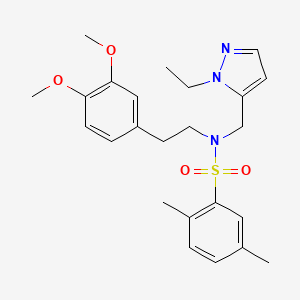 N~1~-(3,4-DIMETHOXYPHENETHYL)-N~1~-[(1-ETHYL-1H-PYRAZOL-5-YL)METHYL]-2,5-DIMETHYL-1-BENZENESULFONAMIDE