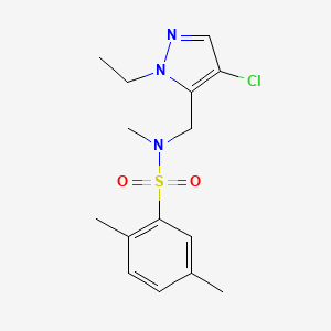 N~1~-[(4-CHLORO-1-ETHYL-1H-PYRAZOL-5-YL)METHYL]-N~1~,2,5-TRIMETHYL-1-BENZENESULFONAMIDE