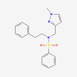 N~1~-[(1-METHYL-1H-PYRAZOL-3-YL)METHYL]-N~1~-PHENETHYL-1-BENZENESULFONAMIDE