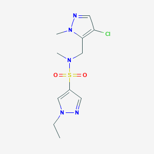 N-[(4-chloro-1-methyl-1H-pyrazol-5-yl)methyl]-1-ethyl-N-methyl-1H-pyrazole-4-sulfonamide