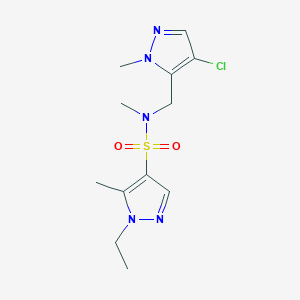 N~4~-[(4-CHLORO-1-METHYL-1H-PYRAZOL-5-YL)METHYL]-1-ETHYL-N~4~,5-DIMETHYL-1H-PYRAZOLE-4-SULFONAMIDE