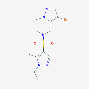 N~4~-[(4-BROMO-1-METHYL-1H-PYRAZOL-5-YL)METHYL]-1-ETHYL-N~4~,5-DIMETHYL-1H-PYRAZOLE-4-SULFONAMIDE