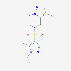 N~4~-[(4-CHLORO-1-ETHYL-1H-PYRAZOL-5-YL)METHYL]-1-ETHYL-N~4~,5-DIMETHYL-1H-PYRAZOLE-4-SULFONAMIDE