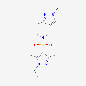 N~4~-[(1,3-DIMETHYL-1H-PYRAZOL-4-YL)METHYL]-1-ETHYL-N~4~,3,5-TRIMETHYL-1H-PYRAZOLE-4-SULFONAMIDE