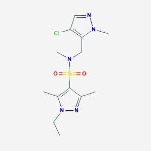 N~4~-[(4-CHLORO-1-METHYL-1H-PYRAZOL-5-YL)METHYL]-1-ETHYL-N~4~,3,5-TRIMETHYL-1H-PYRAZOLE-4-SULFONAMIDE