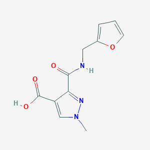 3-((Furan-2-ylmethyl)carbamoyl)-1-methyl-1H-pyrazole-4-carboxylic acid