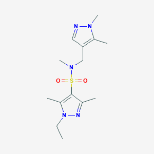 N~4~-[(1,5-DIMETHYL-1H-PYRAZOL-4-YL)METHYL]-1-ETHYL-N~4~,3,5-TRIMETHYL-1H-PYRAZOLE-4-SULFONAMIDE