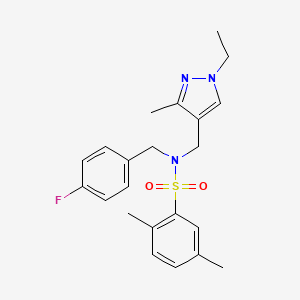 N~1~-[(1-ETHYL-3-METHYL-1H-PYRAZOL-4-YL)METHYL]-N~1~-(4-FLUOROBENZYL)-2,5-DIMETHYL-1-BENZENESULFONAMIDE