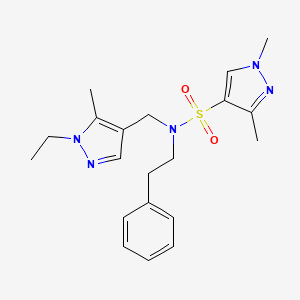 N~4~-[(1-ETHYL-5-METHYL-1H-PYRAZOL-4-YL)METHYL]-1,3-DIMETHYL-N~4~-PHENETHYL-1H-PYRAZOLE-4-SULFONAMIDE