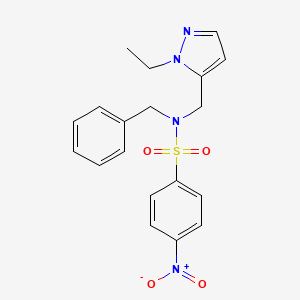 N~1~-BENZYL-N~1~-[(1-ETHYL-1H-PYRAZOL-5-YL)METHYL]-4-NITRO-1-BENZENESULFONAMIDE