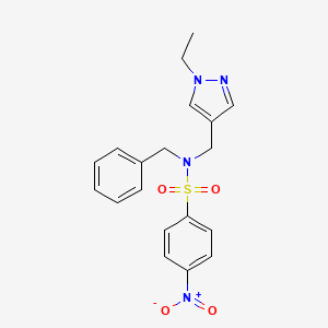 N~1~-BENZYL-N~1~-[(1-ETHYL-1H-PYRAZOL-4-YL)METHYL]-4-NITRO-1-BENZENESULFONAMIDE