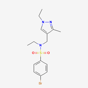 4-BROMO-N~1~-ETHYL-N~1~-[(1-ETHYL-3-METHYL-1H-PYRAZOL-4-YL)METHYL]-1-BENZENESULFONAMIDE