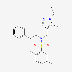 N~1~-[(1-ETHYL-5-METHYL-1H-PYRAZOL-4-YL)METHYL]-2,5-DIMETHYL-N~1~-PHENETHYL-1-BENZENESULFONAMIDE