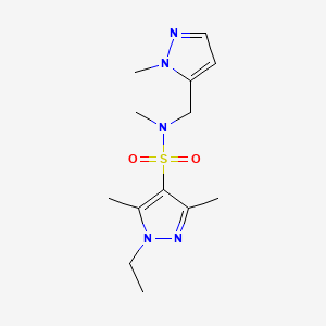 1-ETHYL-N~4~,3,5-TRIMETHYL-N~4~-[(1-METHYL-1H-PYRAZOL-5-YL)METHYL]-1H-PYRAZOLE-4-SULFONAMIDE