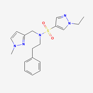 1-ETHYL-N~4~-[(1-METHYL-1H-PYRAZOL-3-YL)METHYL]-N~4~-PHENETHYL-1H-PYRAZOLE-4-SULFONAMIDE