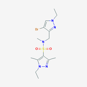 N-[(4-bromo-1-ethyl-1H-pyrazol-3-yl)methyl]-1-ethyl-N,3,5-trimethyl-1H-pyrazole-4-sulfonamide