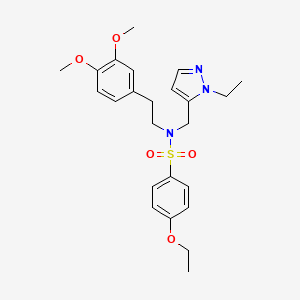 N~1~-(3,4-DIMETHOXYPHENETHYL)-4-ETHOXY-N~1~-[(1-ETHYL-1H-PYRAZOL-5-YL)METHYL]-1-BENZENESULFONAMIDE