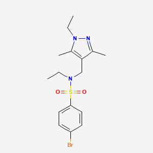 4-BROMO-N~1~-ETHYL-N~1~-[(1-ETHYL-3,5-DIMETHYL-1H-PYRAZOL-4-YL)METHYL]-1-BENZENESULFONAMIDE