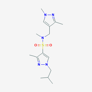 N~4~-[(1,3-DIMETHYL-1H-PYRAZOL-4-YL)METHYL]-1-ISOBUTYL-N~4~,3-DIMETHYL-1H-PYRAZOLE-4-SULFONAMIDE