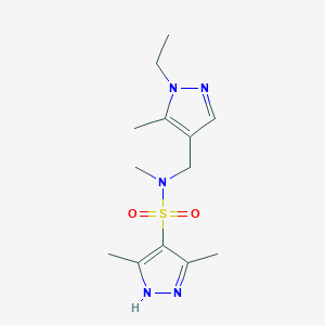 N~4~-[(1-ETHYL-5-METHYL-1H-PYRAZOL-4-YL)METHYL]-N~4~,3,5-TRIMETHYL-1H-PYRAZOLE-4-SULFONAMIDE