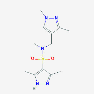 N-[(1,3-dimethyl-1H-pyrazol-4-yl)methyl]-N,3,5-trimethyl-1H-pyrazole-4-sulfonamide