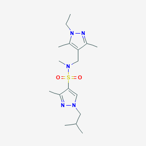 N~4~-[(1-ETHYL-3,5-DIMETHYL-1H-PYRAZOL-4-YL)METHYL]-1-ISOBUTYL-N~4~,3-DIMETHYL-1H-PYRAZOLE-4-SULFONAMIDE