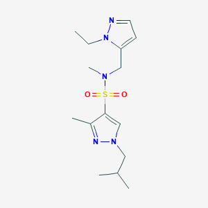 N~4~-[(1-ETHYL-1H-PYRAZOL-5-YL)METHYL]-1-ISOBUTYL-N~4~,3-DIMETHYL-1H-PYRAZOLE-4-SULFONAMIDE