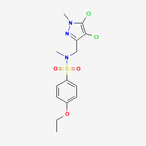 N-[(4,5-dichloro-1-methyl-1H-pyrazol-3-yl)methyl]-4-ethoxy-N-methylbenzenesulfonamide