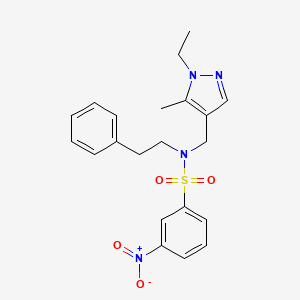 N~1~-[(1-ETHYL-5-METHYL-1H-PYRAZOL-4-YL)METHYL]-3-NITRO-N~1~-PHENETHYL-1-BENZENESULFONAMIDE