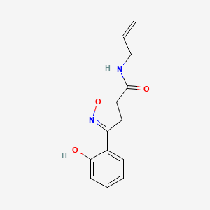 3-(2-hydroxyphenyl)-N-prop-2-enyl-4,5-dihydro-1,2-oxazole-5-carboxamide