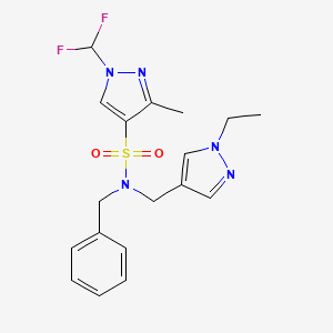 N~4~-BENZYL-1-(DIFLUOROMETHYL)-N~4~-[(1-ETHYL-1H-PYRAZOL-4-YL)METHYL]-3-METHYL-1H-PYRAZOLE-4-SULFONAMIDE