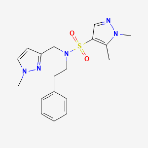 1,5-DIMETHYL-N~4~-[(1-METHYL-1H-PYRAZOL-3-YL)METHYL]-N~4~-PHENETHYL-1H-PYRAZOLE-4-SULFONAMIDE