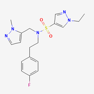 1-ethyl-N-[2-(4-fluorophenyl)ethyl]-N-[(1-methyl-1H-pyrazol-5-yl)methyl]-1H-pyrazole-4-sulfonamide