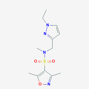 N-[(1-ethyl-1H-pyrazol-3-yl)methyl]-N,3,5-trimethyl-4-isoxazolesulfonamide