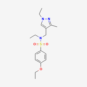 4-ethoxy-N-ethyl-N-[(1-ethyl-3-methyl-1H-pyrazol-4-yl)methyl]benzenesulfonamide